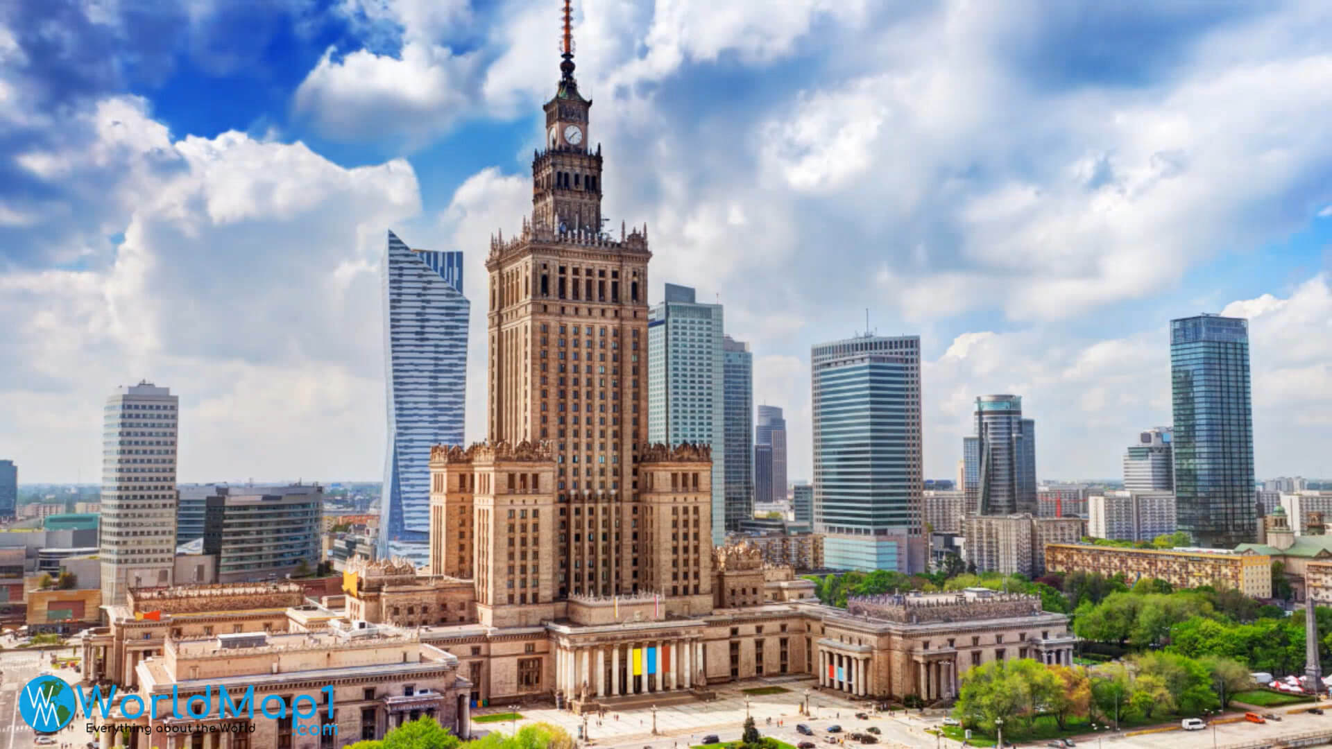 Stadtzentrum von Warschau Polen
